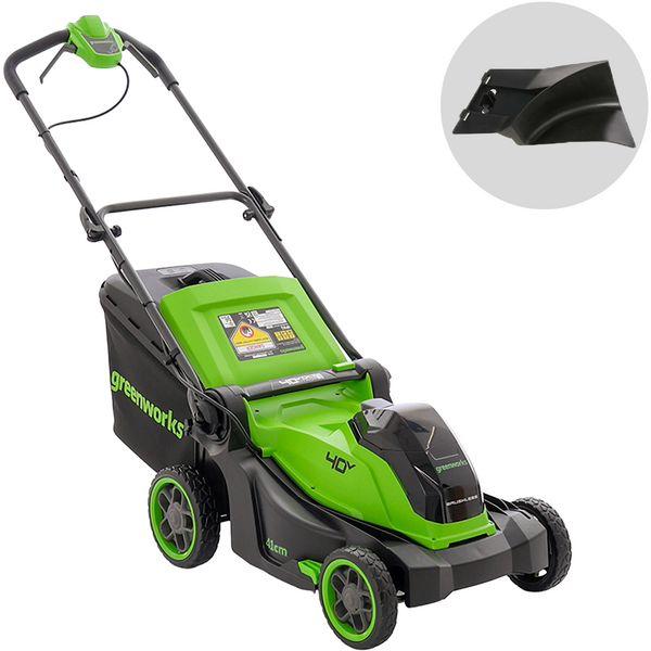 Greenworks LM4104 - Tagliaerba a batteria 40V - SENZA BATTERIA E CARIC Greenworks