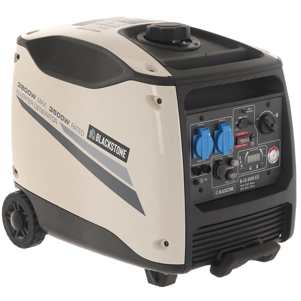 OUTLET - UTILIZZATO PER PROVA - BlackStone B-iG 4000 ES - Generatore di corrente inverter a benzina versione trolley 3.8 kW - Continua 3.5 kW Monofase