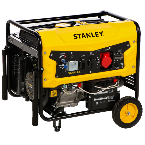 OUTLET - SENZA IMBALLO ORIGINALE - Stanley SG 6500B - Gruppo elettrogeno a benzina - AVR - 6.5 kW trifase