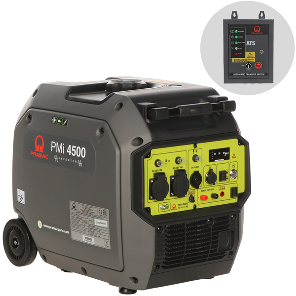 Pramac PMi 4500 - Generatore di corrente - 4.2 kW - Continua 3,8 kW Monofase - Quadro ATS incluso