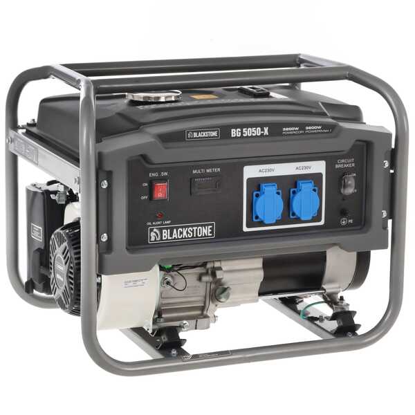OUTLET - SENZA IMBALLO ORIGINALE - Blackstone BG 5050-X - Generatore di corrente con AVR 3.6 kw - Continua 3.2 kW Monofase