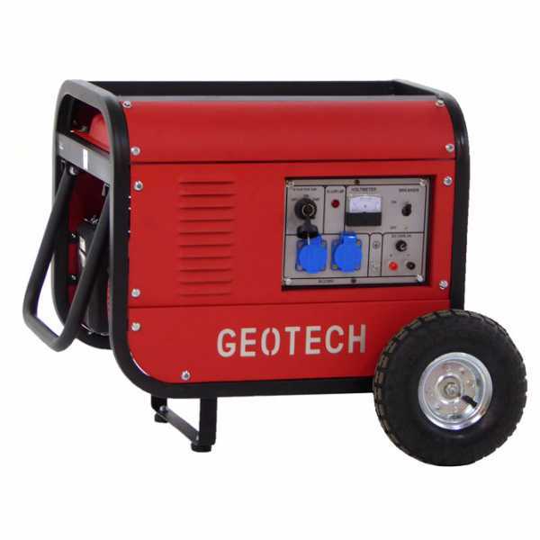GeoTech GGSA3000ES - Generatore di corrente 2,5 kW monofase a benzina - Carrellato - Avv. elettrico
