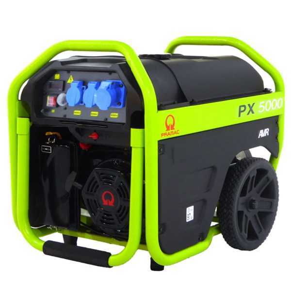 Generatore di corrente 3,5 kW monofase a benzina Pramac PX 5000 - carr Pramac