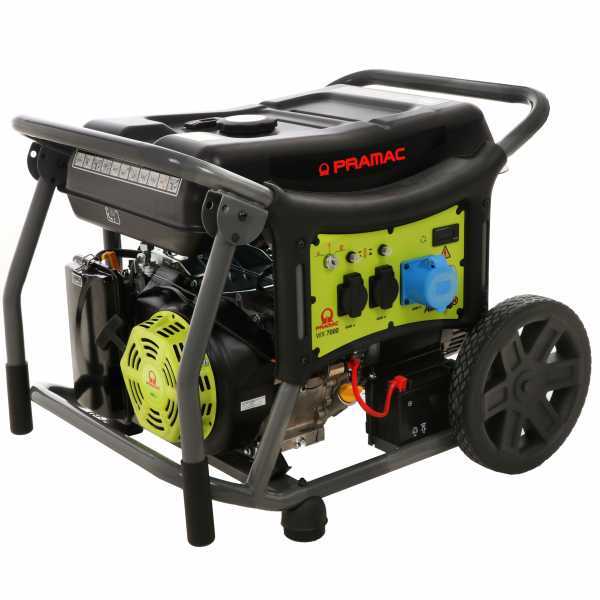 Generatore di corrente 5,8 kW monofase a benzina WX7000 Pramac - Carrellato