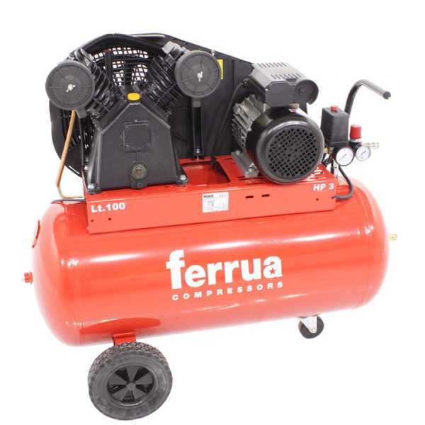 Ferrua VCF/100 CM3 - Compressore aria elettrico a cinghia - motore 3 HP - 100 lt