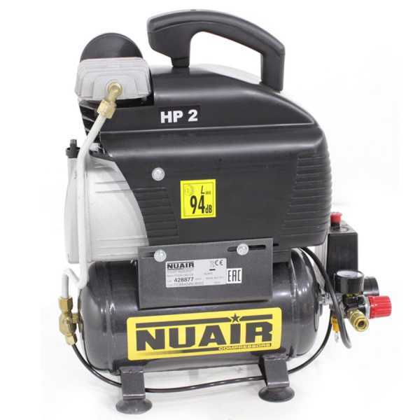 Nuair FC 2/6 - Compressore elettrico compatto portatile - Motore 2 HP - 6 lt aria compressa