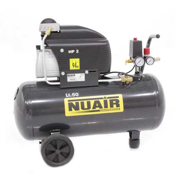 Nuair FC 2 50 - Compressore aria elettrico carrellato motore 2 HP - 50 lt aria compressa