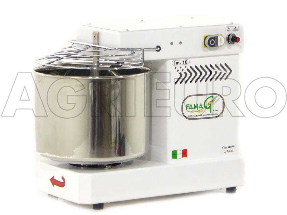 FAMAG Impastatrice rossa professionale a spirale a 10 velocità Famag IM10 10V 10 KG 