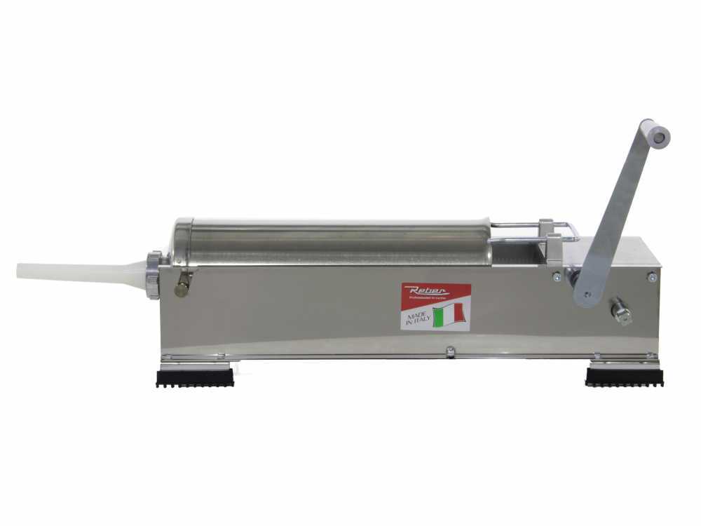 Insaccatrice Manuale MONZANA Da 2,5 Kg - In Alluminio Con 3 Tubi, Morsetto Da Tavolo, Per Fare Salsicce In Casa