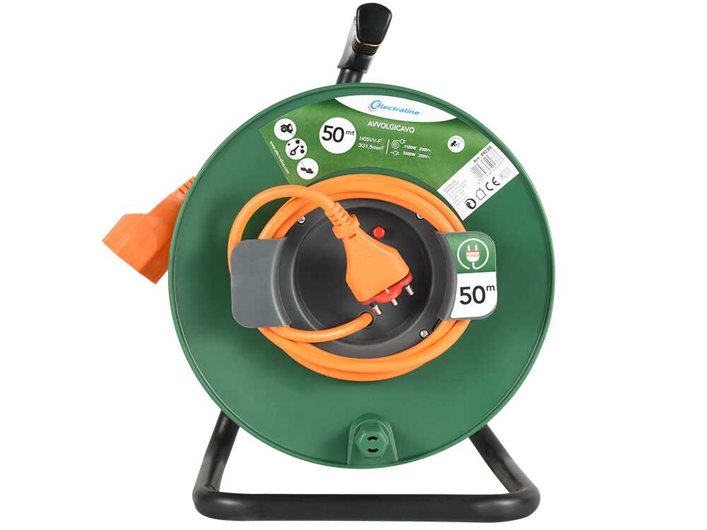 FAEG FG23025 Avvolgicavo 25 metri con 4 prese Schuko Bipasso 10-16A FAEG FG23025 Avvolgicavo 25 metri con 4 prese Schuko Bipasso 10-16A