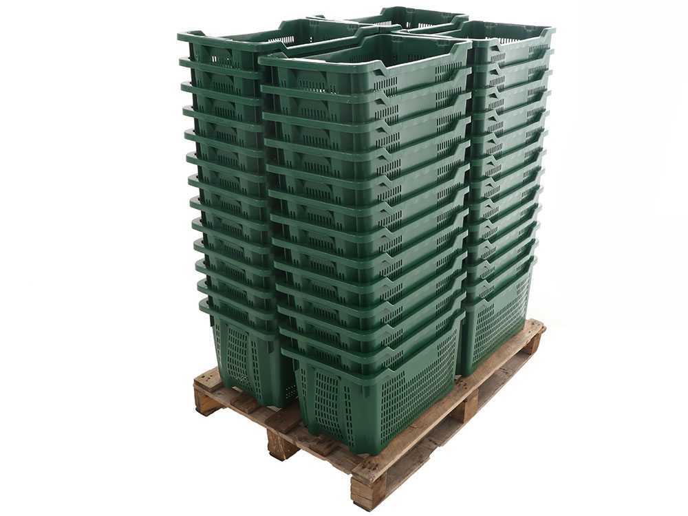 50 Cassette in plastica per olive, ortofrutta sovrapponibili