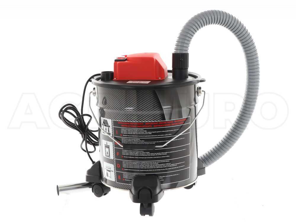 Aspiracenere elettrico su ruoteCENEFLAME 1200 W 