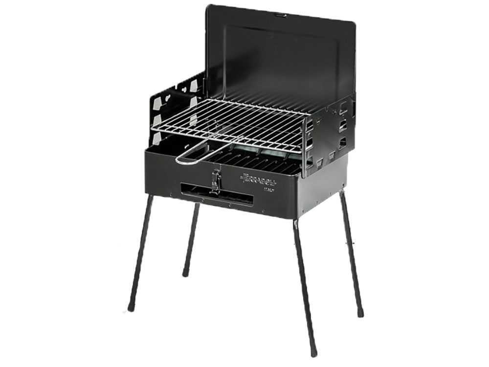 FERRABOLI pieghevole compatta portatile PIC-NIC BARBECUE GRIGLIA A CARBONE 40 x 30 cm 