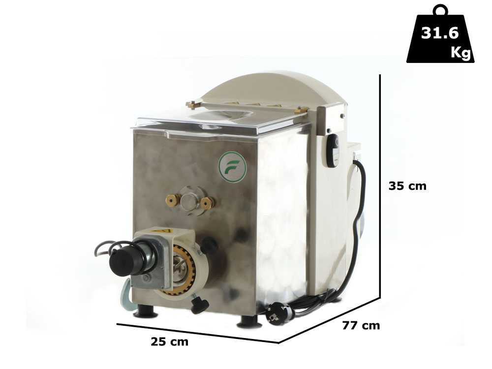 Macchina elettrica professionale per pasta fresca 370W - Capacità vasca 2,5  kg Macchine per pasta fresca