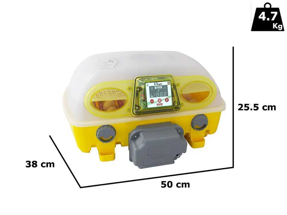 Incubatrice Per Pulcini - 48x30x30 Cm, 220V, Con Lampada Riscaldante, Per Fino A 15 Pulcini - Foto 2