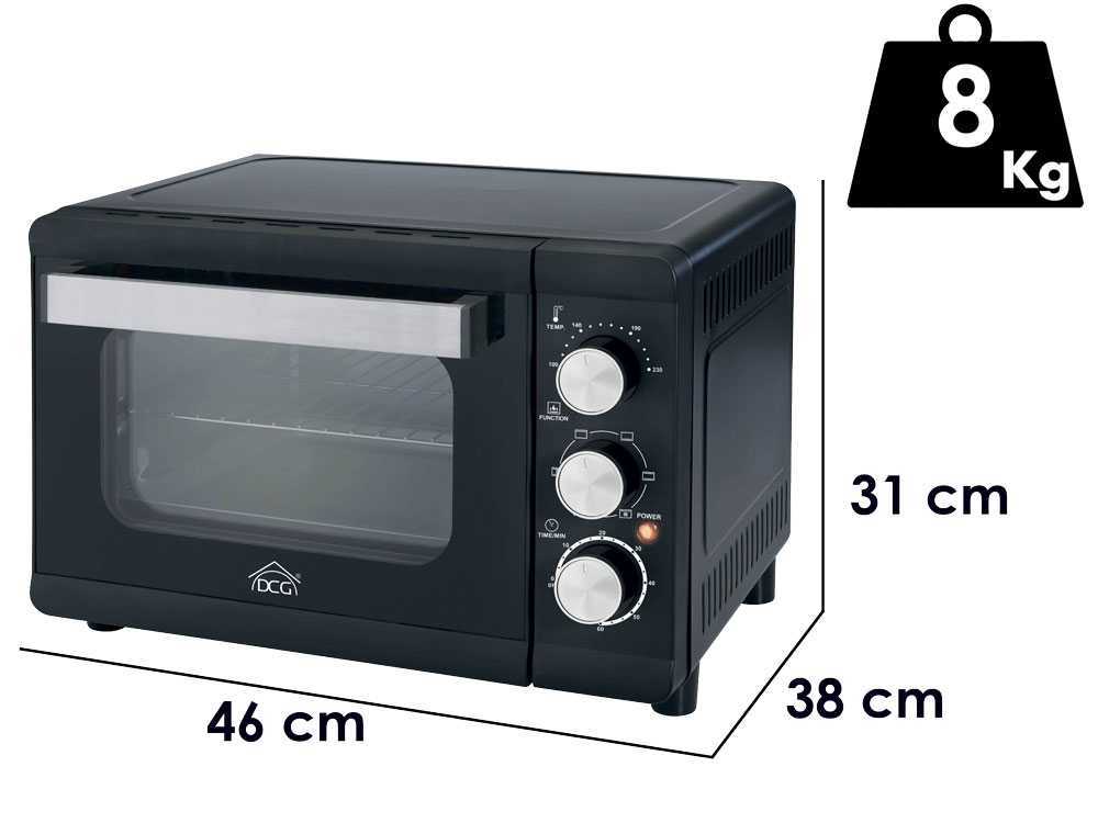 Forno Elettrico DCG MBN24 Da 24 Litri - Multifunzione Ventilato, 1380W, Timer 60 Minuti - Foto 11