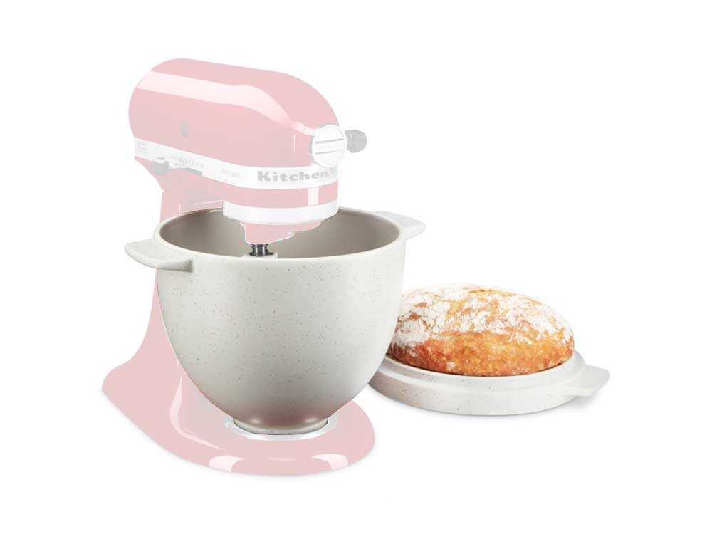 KitchenAid Ciotola In Ceramica 5 Litri Per Mixer – Adatta A Testa Inclinabile, Adatta A Forno E Microonde, Colore Nero