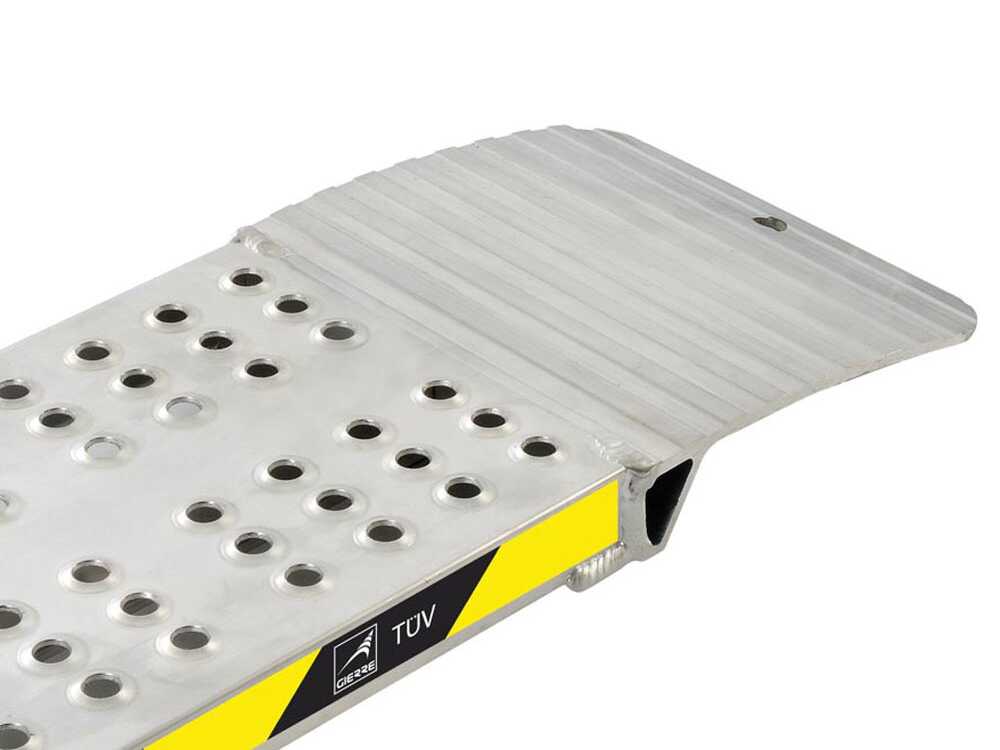 Rampa In Alluminio Fissata Gierre RF200 - Larghezza 20cm Con Superficie Antiscivolo, Lunghezza 200cm - Foto 4