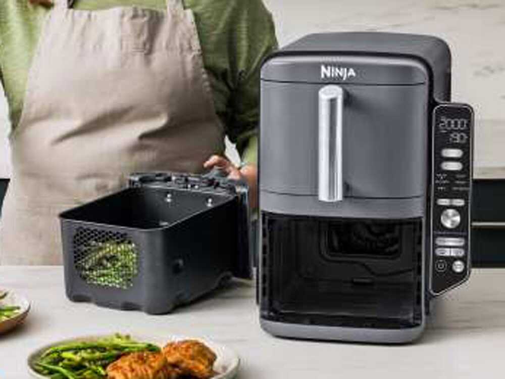 2 Stampini In Silicone Per Friggitrice Ad Aria Ninja Double Stack | Accessori Per Cucinare Senza Olio - Foto 7