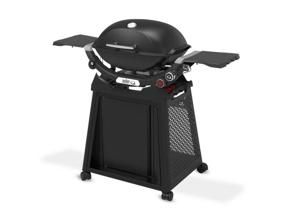 Weber Q2000 Barbecue A Gas - 55x39 Cm, Tavoli Pieghevoli, Nero, Grigliatura Portatile - Foto 2