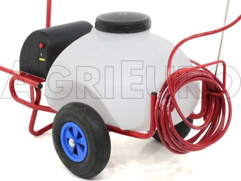 Pompa irroratrice elettrica carrellata M2017011 - A batteria 12V - 70L