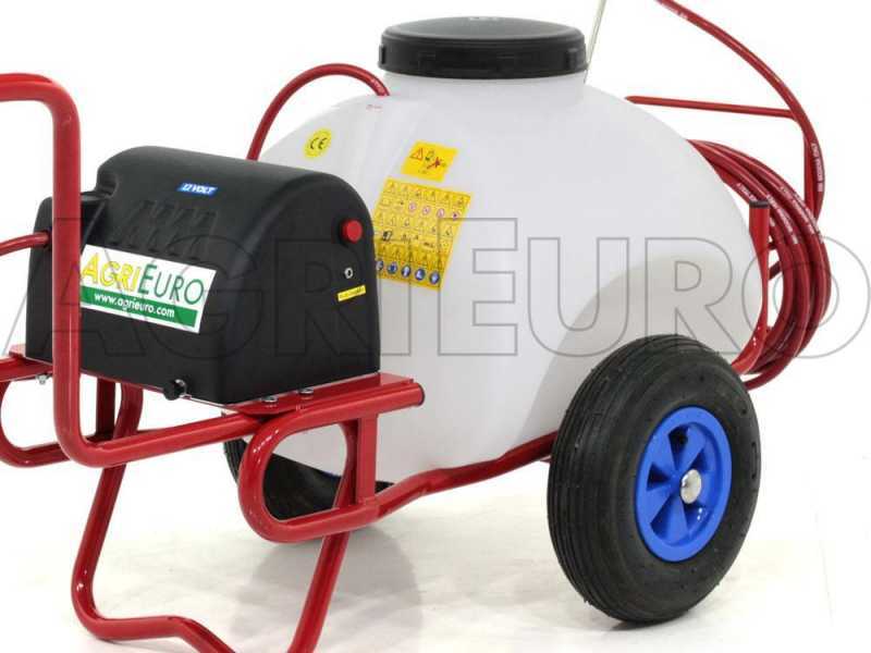 Pompa irroratrice elettrica carrellata M2017011 - A batteria 12V - 70L