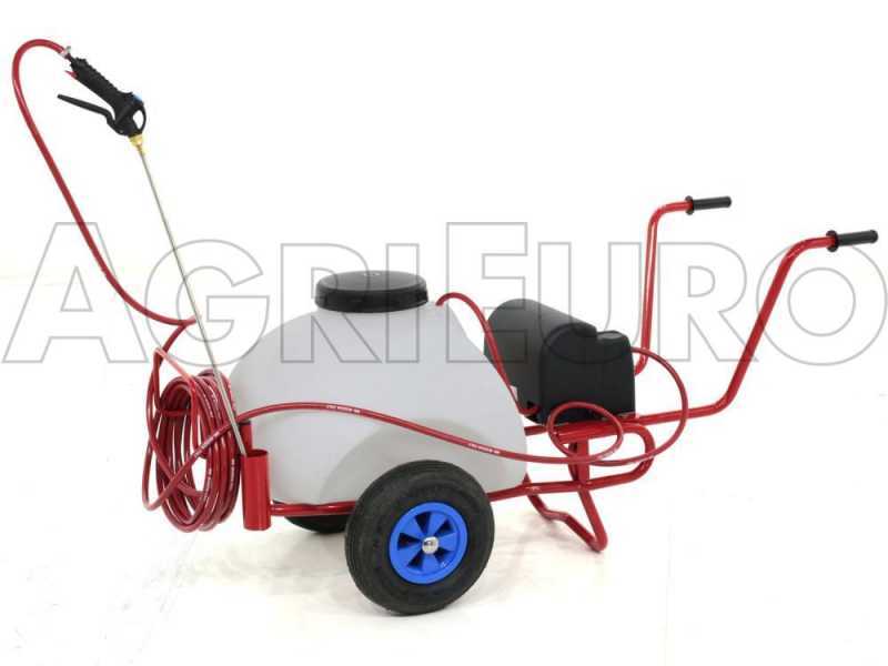 Pompa irroratrice elettrica carrellata M2017011 - A batteria 12V - 70L