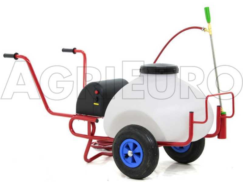 Pompa irroratrice elettrica carrellata M2017012 - A batteria 12V - 70L PRO