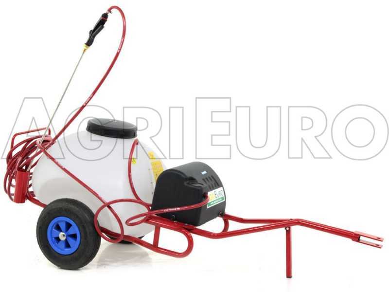 Pompa irroratrice elettrica carrellata M2017011 - Con gancio - A batteria 12V - 70L PRO