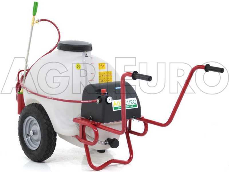 Pompa irroratrice elettrica carrellata M2001112 - Con gancio - A batteria 12V - 120L PRO
