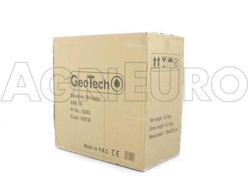 GeoTech GSB50 - Biotrituratore a scoppio - Motore a benzina 6 HP
