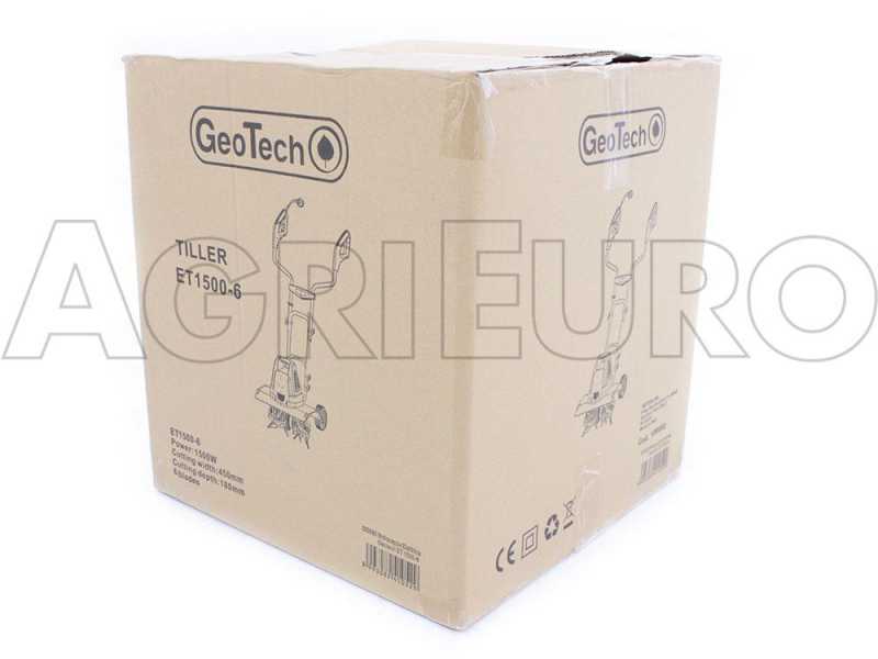 GeoTech ET 1500-6 - Motozappa elettrica - 1500 W - 6 file di zappe