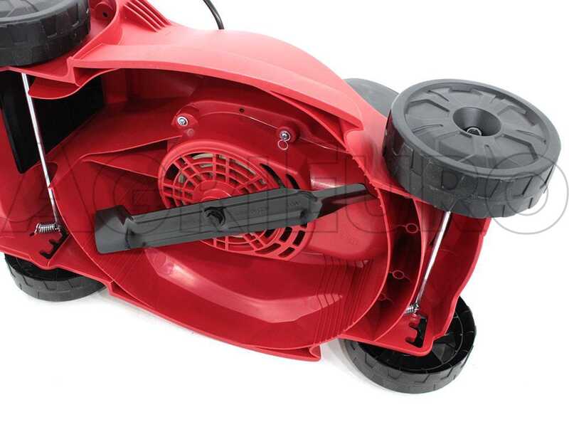 Tagliaerba Elettrico Vigor 1000W - Tosaerba Con 4 Ruote, Giallo E Nero, Per Giardini Piccoli - Foto 6