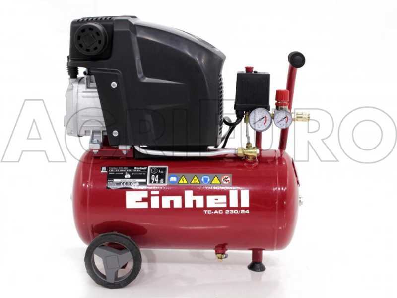 Einhell TE-AC 230/24 - Compressore aria elettrico carrellato - motore 2 HP - 24 lt