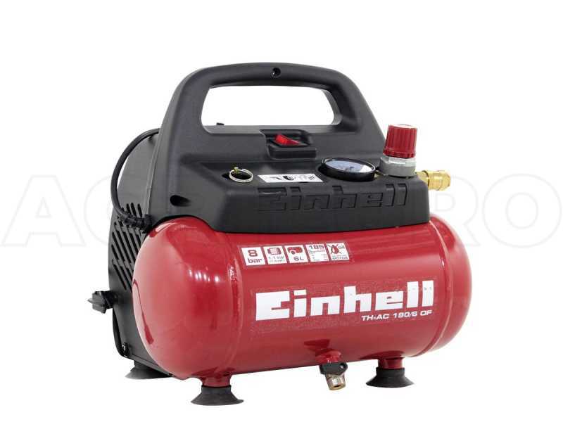 Einhell TH-AC 190/6 OF - Compressore aria elettrico compatto portatile -  Motore 1.5 HP - 6 lt
