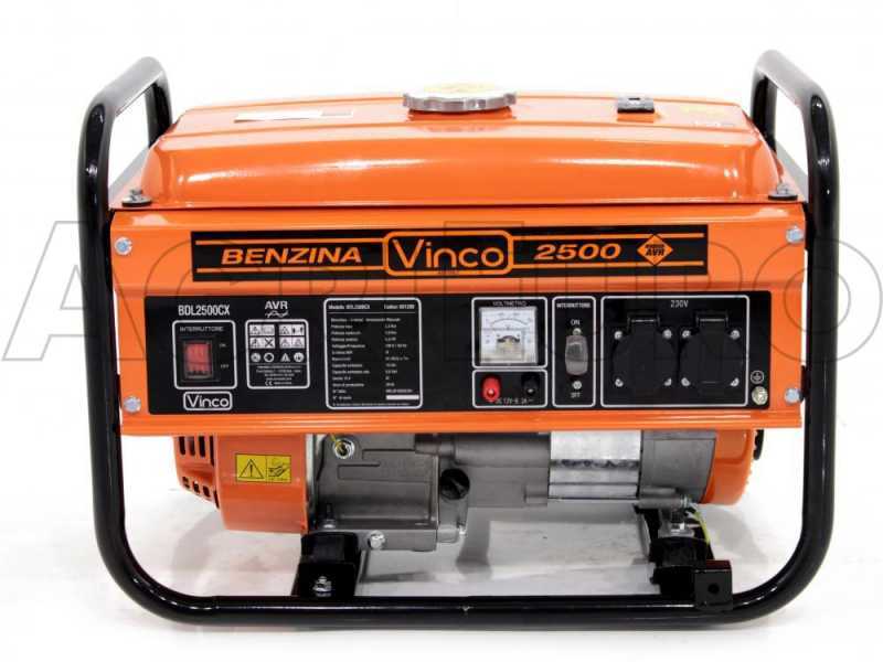 Vinco BDL2500CX - Generatore di corrente con AVR 2.3 kW - Continua 2 kw Monofase