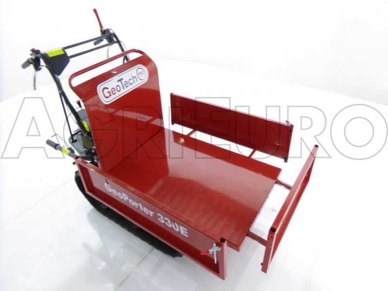 GeoTech Pro GeoPorter 330E BS - Motocarriola cingolata cassone estensibile con 4 rulli - 300Kg