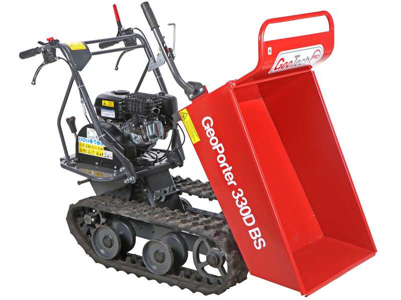GeoTech-Pro GeoPorter 330D BS - Motocarriola cassone dumper 300Kg