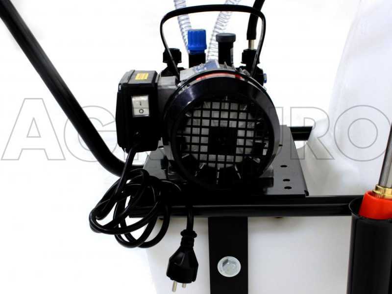 Kit motopompa irrorazione - Pompa Comet MC18 con motore elettrico con carrello e serbatoio 50L