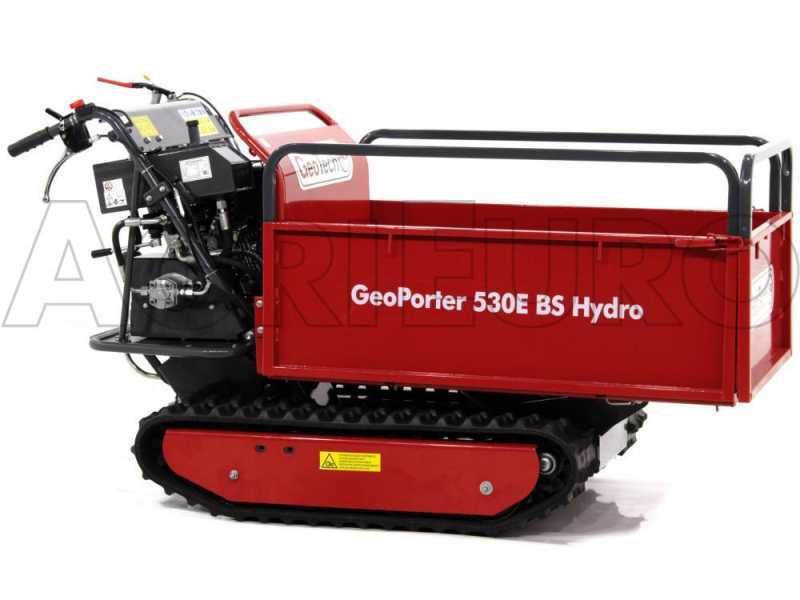 Motocarriola GeoTech GeoPorter 530E BS Hydro - 10 HP - Ribaltamento idraulico, portata 500kg