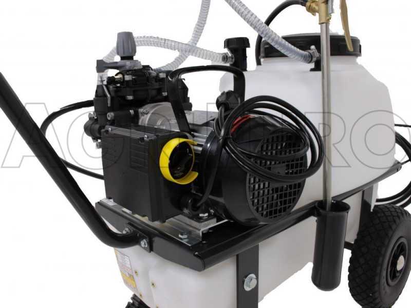 Kit motopompa irrorazione - Pompa Comet MC20/20 con motore elettrico con carrello e serbatoio 50L
