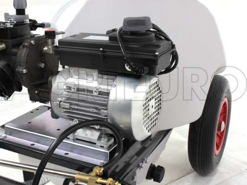 Kit motopompa irrorazione - Pompa Comet APS31 con motore elettrico con carrello e serbatoio 120L