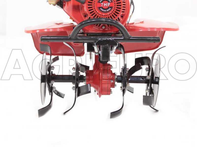 GeoTech-Pro PGT 900 - Motozappa a benzina 7 HP con cambio 2+1 e trasmissione a ingranaggi