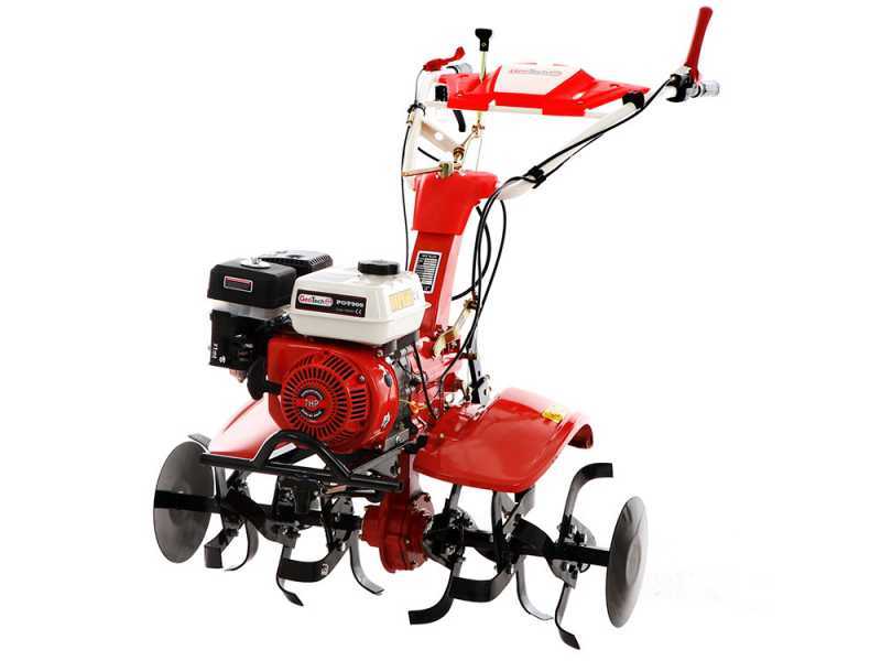 GeoTech-Pro PGT 900 - Motozappa a benzina 7 HP con cambio 2+1 e trasmissione a ingranaggi