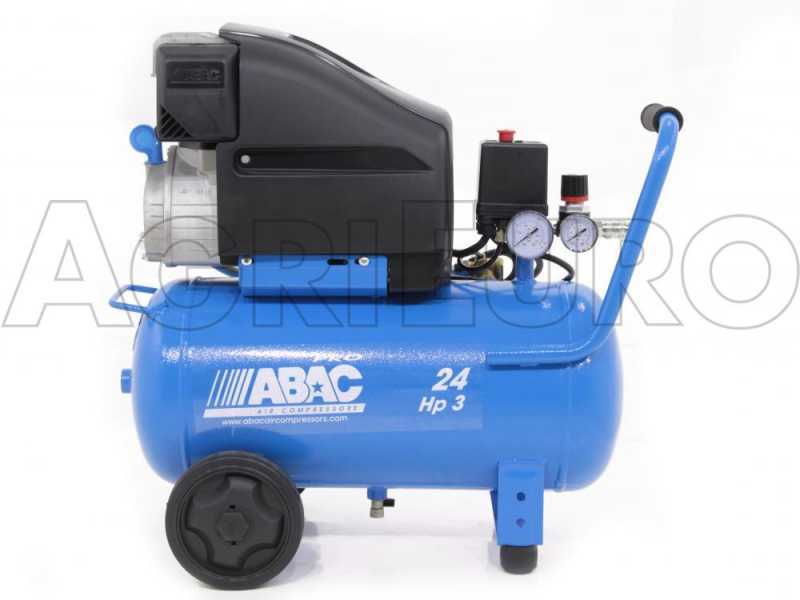 Abac Pole Position L30P - Compressore aria elettrico carrellato - motore 3 HP - 24 lt
