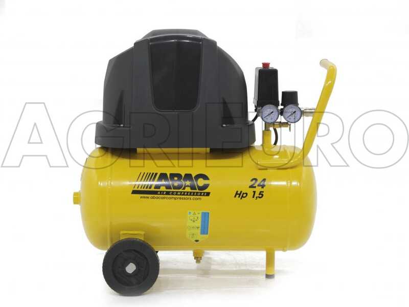 Abac Pole Position B15 - Compressore aria  elettrico carrellato - Motore 1.5 HP - 24 lt oilless