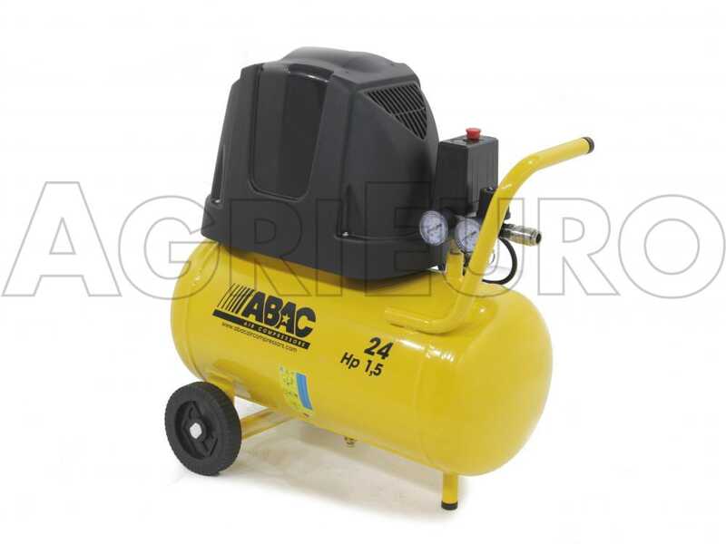 Abac Pole Position B15 - Compressore aria  elettrico carrellato - Motore 1.5 HP - 24 lt oilless