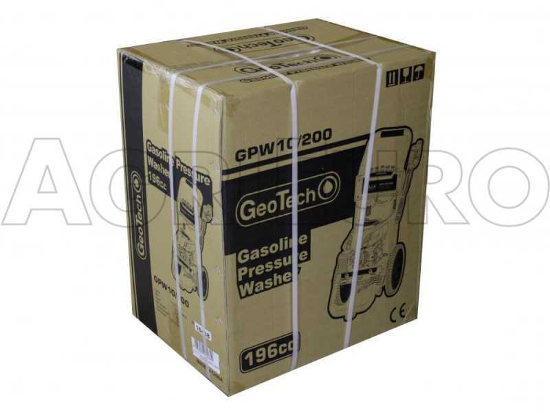 GeoTech GPW 10/200 - Idropulitrice a scoppio - 208 bar - 568 L/h - motore a benzina 196cc 6.5 HP