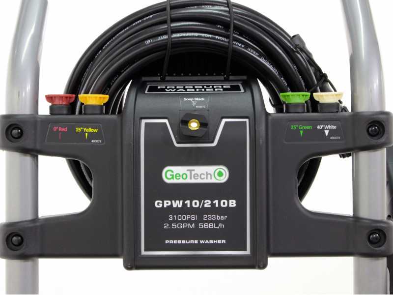 GeoTech GPW 10/210 B - Idropulitrice a scoppio - 233 bar - 568 L/h - motore a benzina 208cc 7 HP