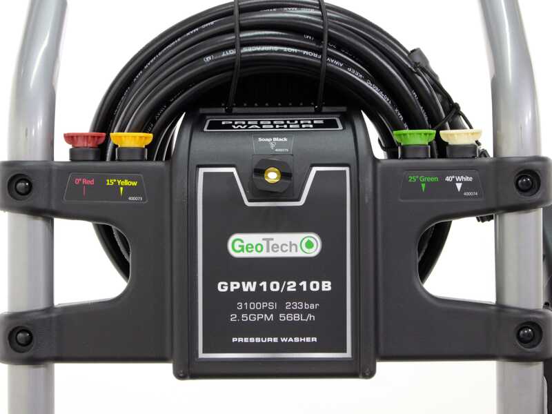 GeoTech GPW 10/210 B - Idropulitrice a scoppio - 233 bar - 568 L/h - Motore Ducar DH208